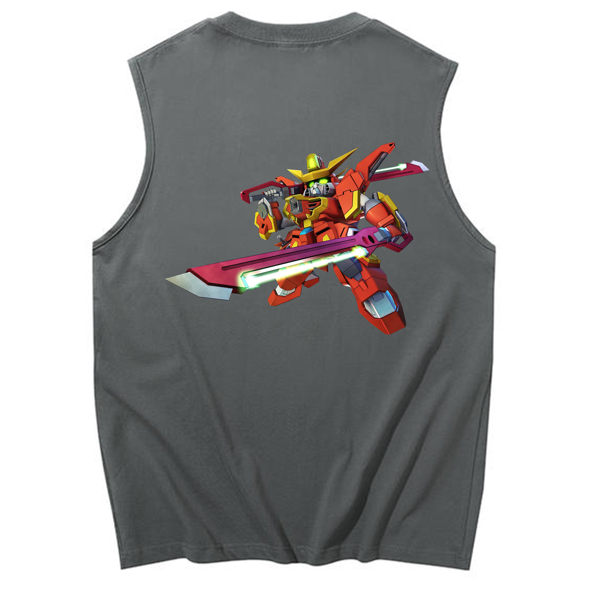 （画像用） 機動戦士ガンダム Mobile Suit Gundam コットン100％タンクトップ（背面プリント）